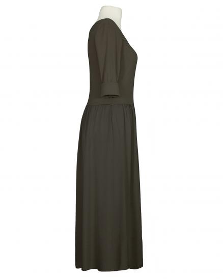 Kleid mit Seide in dunkelbraun von Selected Touch