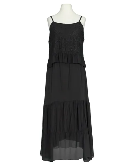 Kleid mit Seide in schwarz von H. Trend