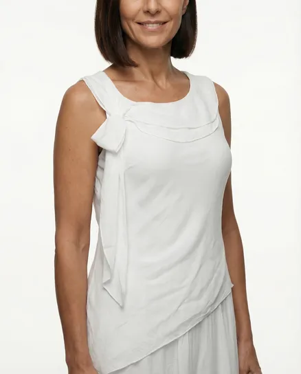 Kleid mit Seide in wei� von Diana