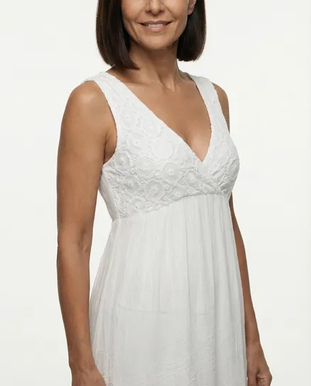 Kleid mit Seide in wei� von Diana