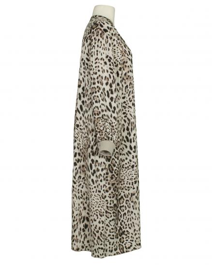 Kleid mit Seide Leoprint in beige von Style Touch