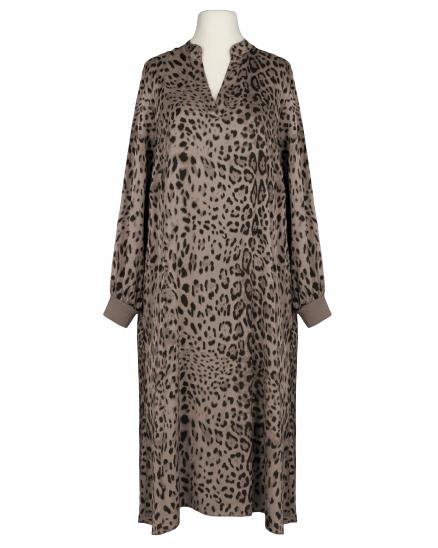 Kleid mit Seide Leoprint in braun von Style Touch