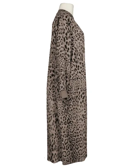 Kleid mit Seide Leoprint in braun von Style Touch