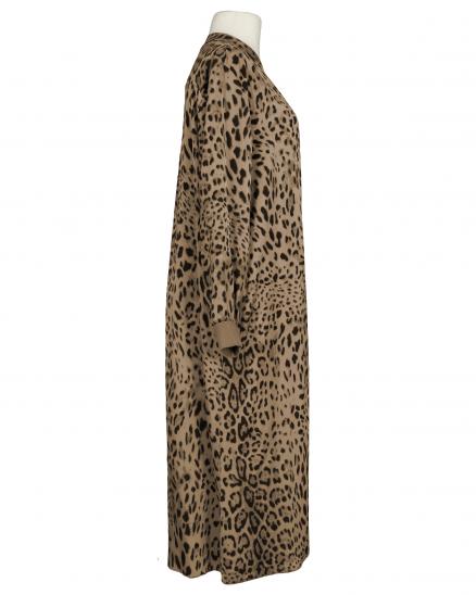 Kleid mit Seide Leoprint in camel von Style Touch