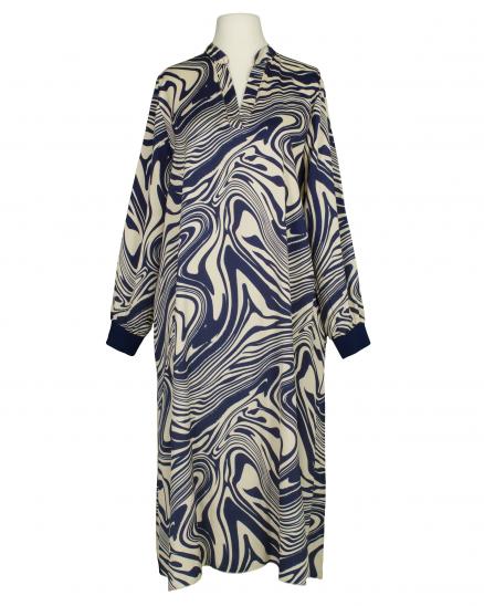 Kleid mit Seide Swirl-Print in blau von Style Touch