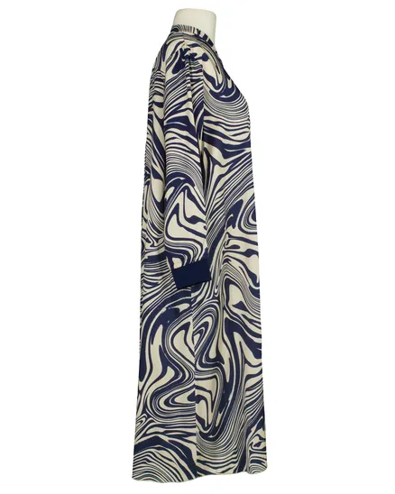 Kleid mit Seide Swirl-Print in blau von Style Touch