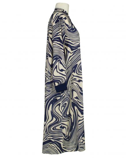 Kleid mit Seide Swirl-Print in blau von Style Touch