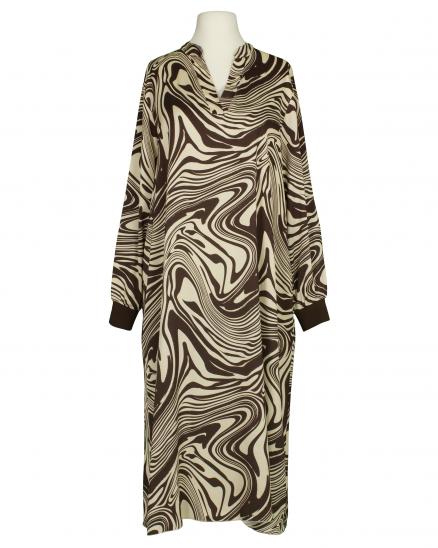 Kleid mit Seide Swirl-Print in braun von Style Touch