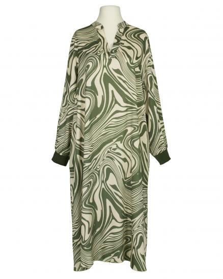 Kleid mit Seide Swirl-Print in oliv von Style Touch