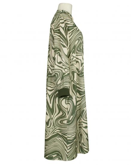 Kleid mit Seide Swirl-Print in oliv von Style Touch