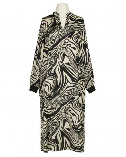 Kleid mit Seide Swirl-Print in schwarz von Style Touch