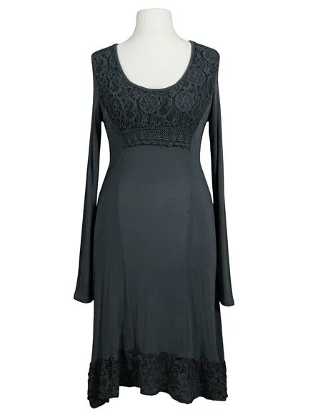Kleid mit Spitze in grau von les freres