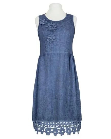 Kleid mit Spitze in blau von Diana