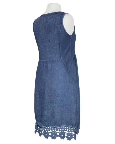 Kleid mit Spitze in blau von Diana