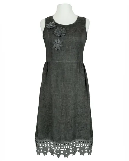Kleid mit Spitze in grau von Diana