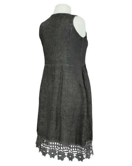 Kleid mit Spitze in grau von Diana