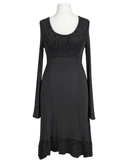 Kleid mit Spitze in schwarz von les freres