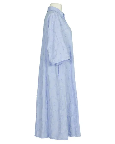 Kleid mit Stickerei in hellblau von H. Trend