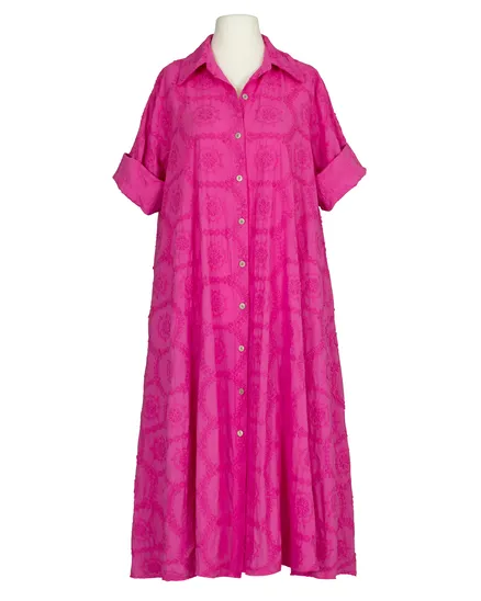 Kleid mit Stickerei in pink von H. Trend