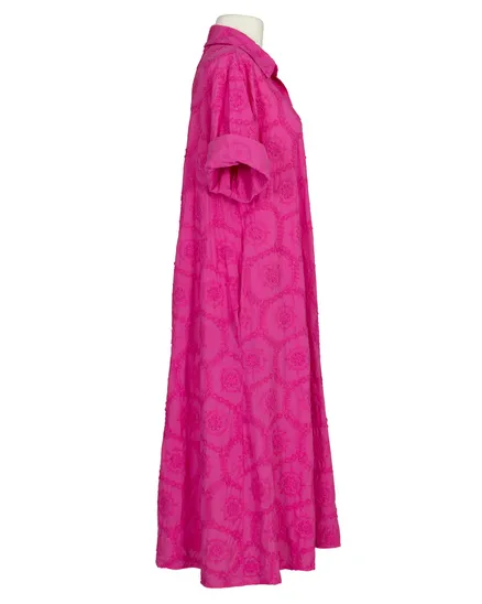 Kleid mit Stickerei in pink von H. Trend