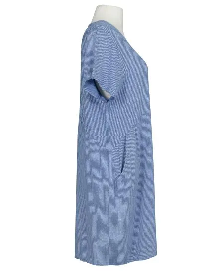 Kleid mit Streifen in blau von Made in Italy