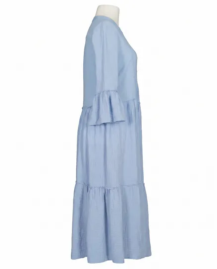 Kleid Musselin in blau von Made in Italy