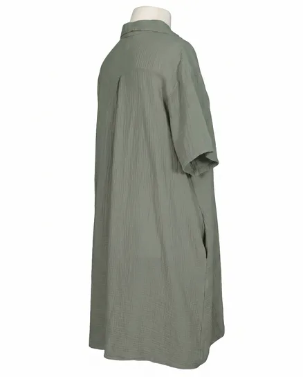 Kleid Musselin in salbei von Made in Italy