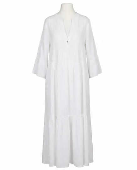 Kleid Musselin in wei� von Made in Italy