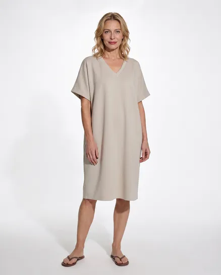 Kleid Softjersey in beige von Style Touch