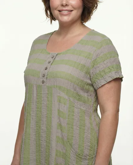 Kleid Streifen A-Schnitt in kiwi von Zedd