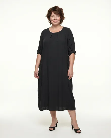 Kleid Viskose in schwarz von Spaziodonna