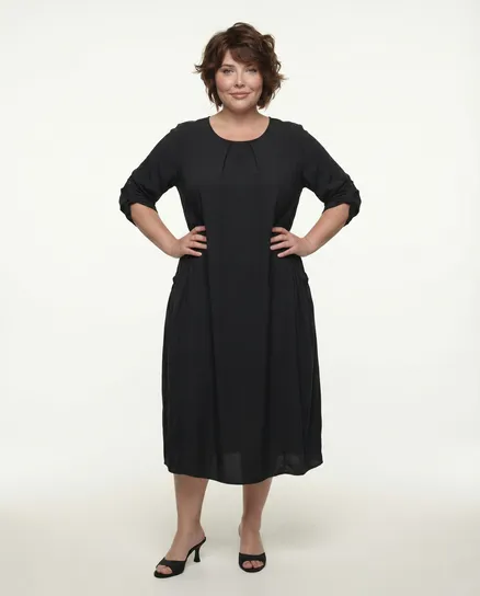 Kleid Viskose in schwarz von Spaziodonna
