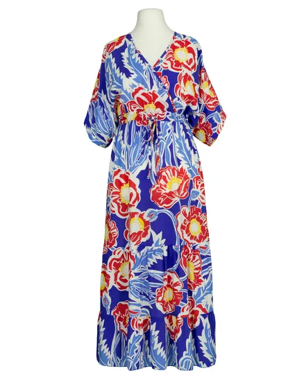 Kleid Viskose Floral in blau von H. Trend