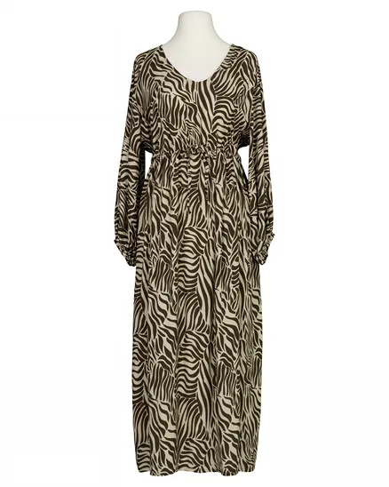 Kleid Zebra Print in braun von Made in Italy