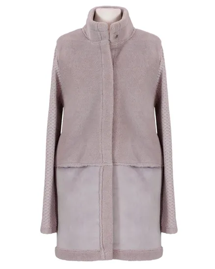 Kunstfelljacke in rosa von Lazy Girl