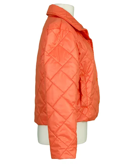 Kurze Steppjacke in orange von Made in Italy