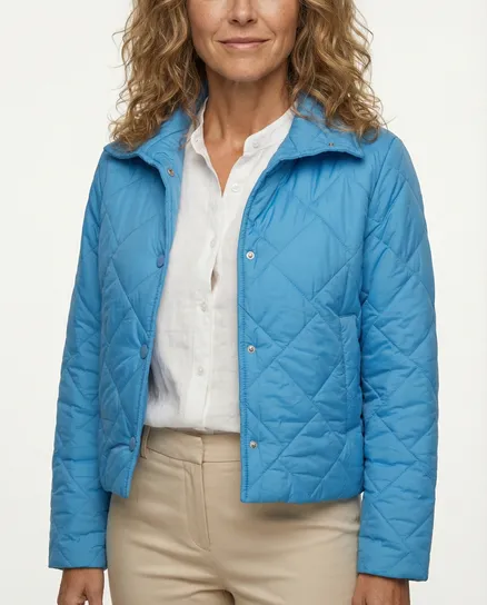 Kurze Steppjacke in t�rkis von Made in Italy