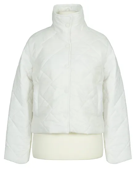 Kurze Steppjacke in wei� von Made in Italy