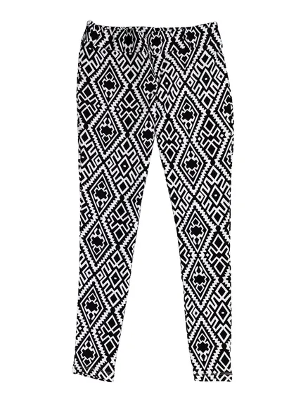 Leggings gemustert in schwarz  von Victoria Karl