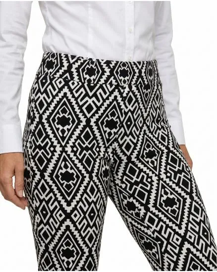 Leggings gemustert in schwarz von Victoria Karl