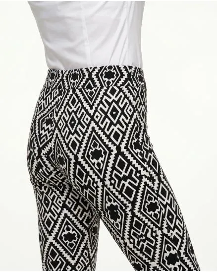 Leggings gemustert in schwarz von Victoria Karl