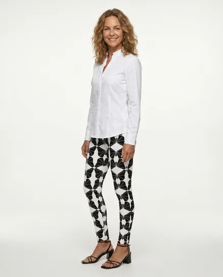 Leggings mit Muster in schwarz wei� von Victoria Karl