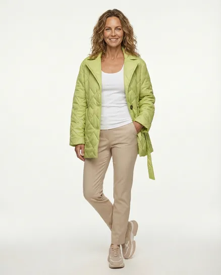 Leichte Steppjacke in gr�n von Made in Italy