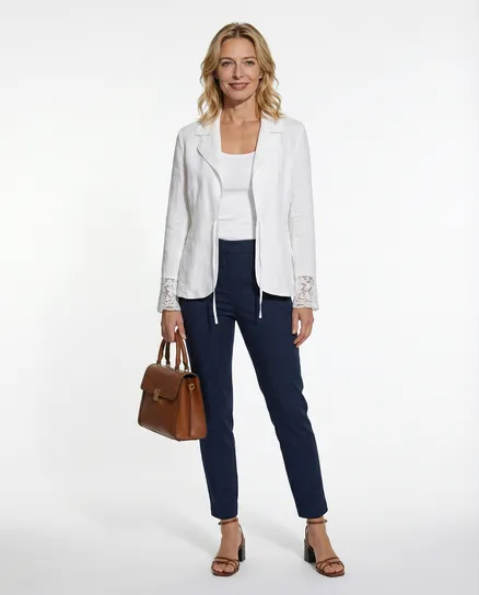 Blazer Leinen in wei� von Massimo
