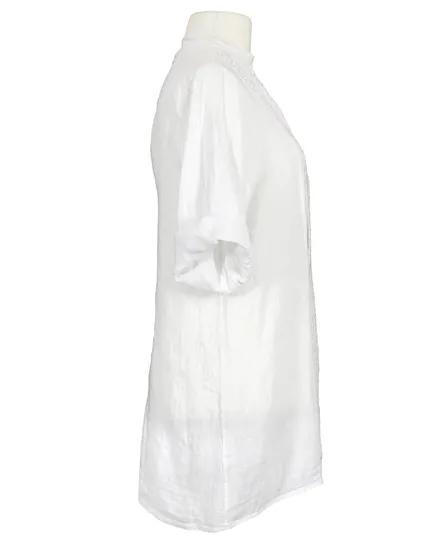 Leinen Jacke Stickerei in wei� von Diana