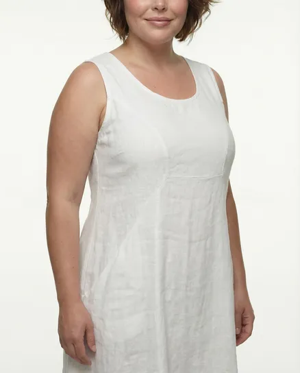 Leinen Kleid in wei� von RESTART