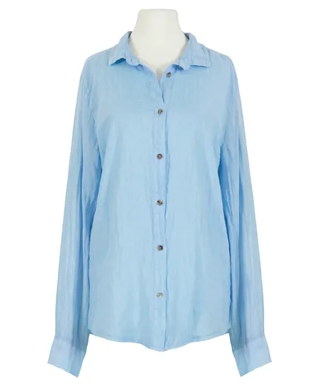 Leinenbluse in blau von Monday Afternoon