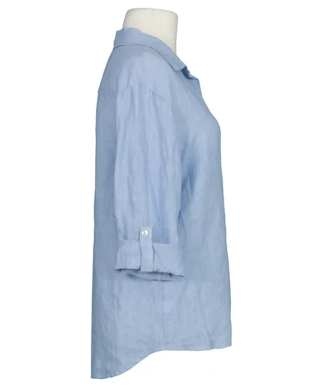 Leinenbluse in hellblau von Puro Lino
