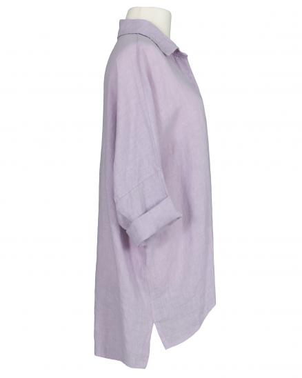 Leinenbluse Oversize in lila von Made in Italy
