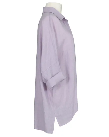 Leinenbluse Oversize in lila von Made in Italy